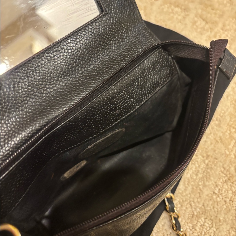 Chanel Black Leather Chain Bag - Picture 6 of 15